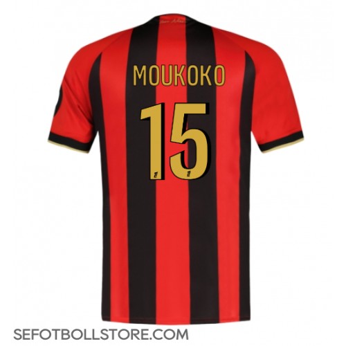 OGC Nice Youssoufa Moukoko #15 Replika Hemmatröja 2024-25 Kortärmad